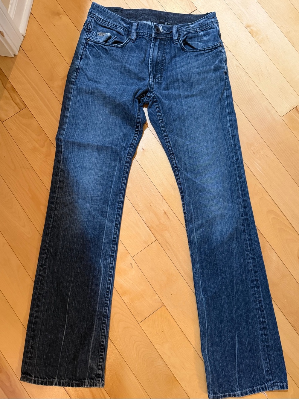 Buffalo David Bitton Straight Leg Jeans Women’s 28 Dark Wash Low Rise